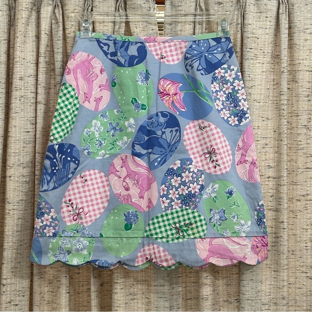 Lilly Pulitzer Eggstravaganza Cotton Skirt - 6